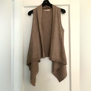 Old Navy - Beige Cardigan Sweater Vest - size Small